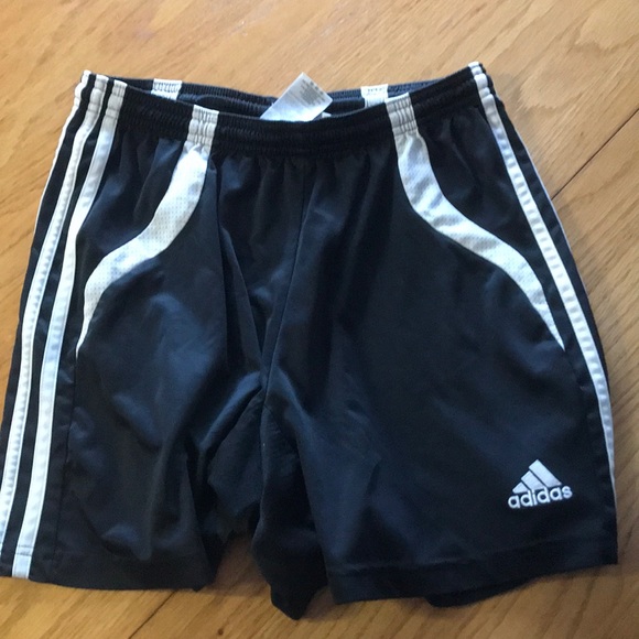 adidas Pants - Adidas Black Striped Shorts